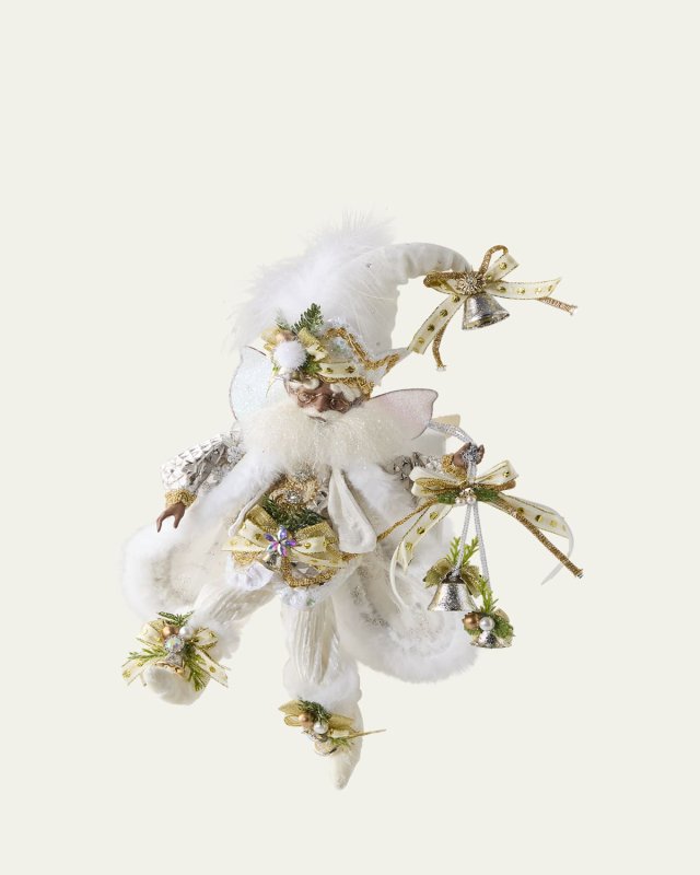 Small African American Winter White Fairy
